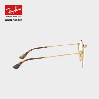 Ray-Ban 雷朋 RayBan雷朋近视镜架男女款圆形金属框架复古近视眼镜框0RX3447V 2500金色镜框尺寸50 单镜框