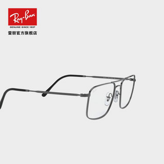 RayBan雷朋光学镜架2020新款复古方形男女款近视眼镜框0RX6434 黑色镜框55尺寸 尺寸55