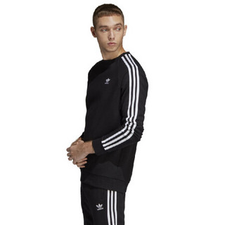 阿迪达斯 ADIDAS 三叶草 男子 3-STRIPES CREW 运动 卫衣 DV1555 2XL码