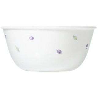 康宁餐具（CORELLE）三层夹层玻璃紫莓牛排盘水果盘17cm浅碟散餐家用 紫莓450ml饭碗-单件