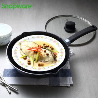 康宁 SNAPWARE 家用炒菜锅不粘锅燃气灶多功能少油烟炒锅单柄锅 SN-NY-QW30