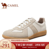 骆驼（CAMEL） 小白鞋透气复古休闲阿甘鞋男百搭运动鞋 A032188120 米黄/杏 41