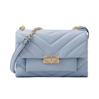 MICHAEL KORS 迈克·科尔斯 CECE系列 女士中号绗缝皮质单肩包 30T9G0EL8L487 淡蓝色