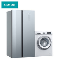 西门子(SIEMENS) KA50SE43TI+WM12N1600W 502L超薄无霜 8KG变频滚筒 超值变频冰洗套装