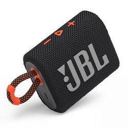 JBL 杰寶 GO3 2.0聲道 便攜式藍牙音箱 黑拼橙色