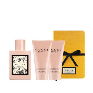 GUCCI 古驰 花悦蜜意女士香水套装 (香水EDP50ml+花悦女用身体乳50ml*2+笔记本)