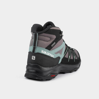 萨洛蒙（Salomon）男款 户外运动稳定防水透气中帮登山徒步鞋 DAINTREE MID GTX 磁铁灰 412312 UK9(43 1/3)