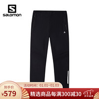 萨洛蒙（Salomon) 情侣款 户外运动防风保暖长裤 CN AGILE WARM PANT 黑色208025 XL