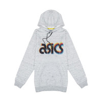 ASICSTIGER 亚瑟士运动休闲针织连帽卫衣男 麻灰色 L