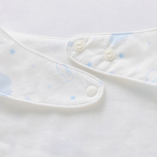 英氏（YEEHOO） 英氏婴儿口水巾纯棉纱布三角巾（3件装） 蓝色187Ayh5334（3件装） 28cm*16cm