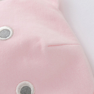 英氏婴儿帽子 男女宝宝套头胎帽 幼儿外出圆顶帽 粉色 189B7605 38cm 请根据宝宝实际头围选择