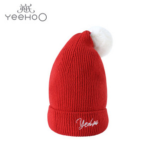 英氏婴儿圆帽婴儿帽子男女宝宝儿童帽子中性棉质保暖舒适帽子可爱 大红YRPHJ30077A01 52cm