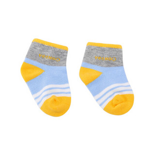 英氏婴儿袜子 宝宝四季袜地板袜 (适合脚长:7.5-17cm) 蓝色(173236) 15cm