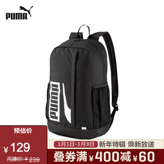 PUMA彪马官方 休闲印花双肩包 PLUS 075749 黑色 14 OSFA/均码