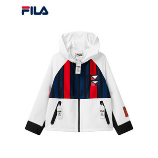 FILA x MIHARA斐乐毛呢上衣女子2021春季新款休闲时尚运动衫 白色-WT 170/88A/L