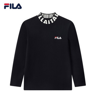 FILA 斐乐官方 男士编织衫2020冬季新款舒适时尚套头针织上衣男 传奇蓝-NV 170/92A/M