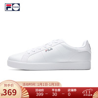 FILA FUSION斐乐 男子板鞋 2020新款休闲鞋网球文化鞋小白鞋 集团白A-WT 41