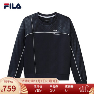 FILA X 3.1 Phillip Lim 斐乐女士套头卫衣2020秋冬新款运动休闲 传奇蓝-NV 175/92A/XL