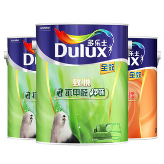 多乐士（Dulux）致悦竹炭抗甲醛净味全效 内墙乳胶漆 墙面漆A742+A748套装15L定制品