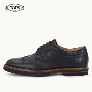 TOD'S 2020秋冬 男士牛皮系带鞋 礼盒礼品 黑色 41.5