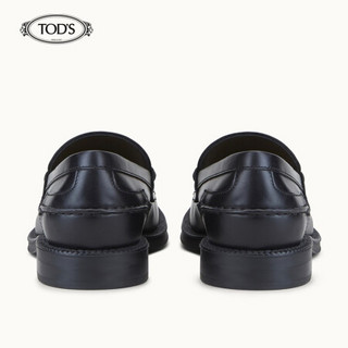 TOD'S 2020秋冬 男士牛皮乐福鞋 平底鞋 黑色 40