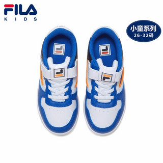 FILA 斐乐  KIDS 儿童小童男童休闲鞋2020年秋冬新款休闲运动鞋 白/骑士蓝-WB-男 29码/19.5cm