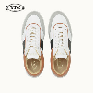 托德斯 TOD'S 2020秋冬 男士牛皮运动鞋 刘昊然同款  限量 白色/蓝色 41.5