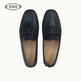 托德斯 TOD'S 2020秋冬 刘昊然同款 男士牛皮豆豆鞋 平底鞋  礼盒礼品 黑色 41.5