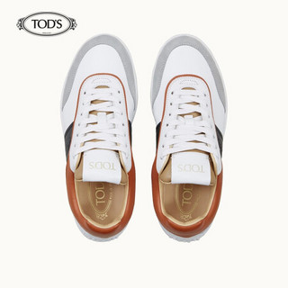 托德斯 TOD'S 2020秋冬 刘诗诗同款 女士牛皮运动鞋 休闲鞋  限量 礼盒礼品 白色/蓝色 37.5