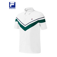 FILA 斐乐官方男子短袖POLO衫2021春季新款时尚宽松短袖衫男 玉石白-WT 190/108A/XXXL