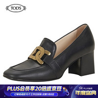 TOD'S 2020秋冬 女士牛皮高跟鞋 黑色 38.5