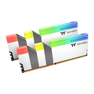 Thermaltake 曜越 钢影 TOUGHRAM RGB DDR4 3200MHz RGB 台式机内存 灯条 白色 16GB 8GB*2 R022D408GX2-3200C16A