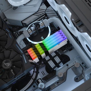 Thermaltake 曜越 钢影 TOUGHRAM RGB DDR4 3200MHz RGB 台式机内存 灯条 白色 16GB 8GB*2 R022D408GX2-3200C16A