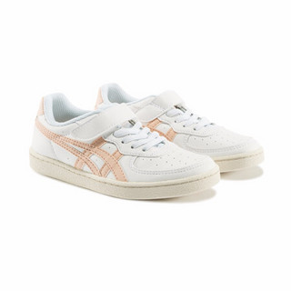 Onitsuka Tiger 鬼塚虎 GSM PS系列 大童运动板鞋 1184A022-104 白粉色 35