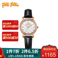 Folli Follie芙丽女士腕表四叶草小表盘防水石英时尚女表WF17B005SPS WF17B005SPS-BK