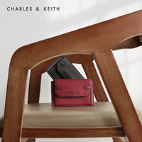 CHARLES＆KEITH2021春季CK6-50680869女士时尚迷你零钱包卡包 Red红色 XXS