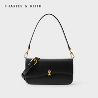 CHARLES & KEITH CK2-20270602 女士翻盖链条单肩腋下包