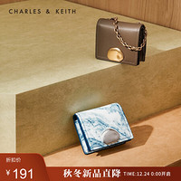 CHARLES＆KEITH2021春季新品CK6-50770476女士金属扣装饰短款钱包 Multi综合色 XXS
