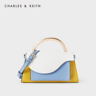 CHARLES＆KEITH2021春季CK2-50270490女士金属手柄饰翻盖单肩包 Multi综合色 M