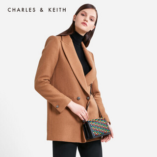 CHARLES＆KEITH2021春季CK2-70770421-2钉珠饰女士链条翻盖手拿单肩包女 Multi综合色 S