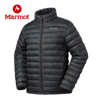 Marmot/土拨鼠秋冬运动保暖舒适立领无帽3M棉服男户外 曜石黑001 L 欧码偏大