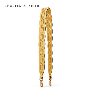 CHARLES＆KEITH箱包配件CK8-62250039欧美纯色镂空长款女士肩带 Yellow黄色