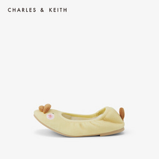 CHARLES＆KEITH2021春季CK9-71700082可爱小鸭子儿童舒适单鞋 Yellow黄色 27