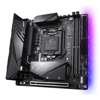 技嘉（GIGABYTE）Z490 VISION/AORUS系列主板十代I7/I9 CPU水冷套装 Z490 I AORUS ULTRA 单主板（不含其他配件）