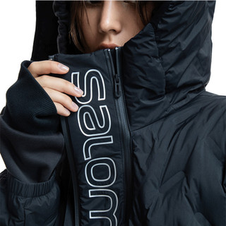 萨洛蒙（Salomon）女款 户外休闲轻便保暖长款羽绒服LONG WELDING JKT 黑色201009 M