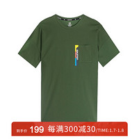 萨洛蒙（Salomon）男款 户外运动休闲穿搭短袖T恤 RF LOGO POC OS TEE 墨绿色 105010 L