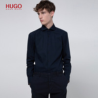 HUGO BOSS雨果博斯衬衫男2020春夏新款烫棉府绸修身衬衫50426248 199-泛白色 40