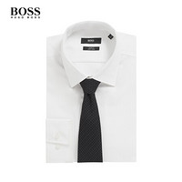 HUGO BOSS雨果博斯领带男2020早春新款真丝提花领带 001-黑色