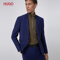 HUGO BOSS雨果博斯西服套装男2020春夏新款时尚舒适西服套装50427992 431-亮蓝色 50