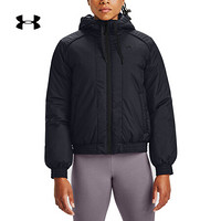 安德玛官方UA Sportstyle女子连帽运动夹克Under Armour1355839 黑色001 M